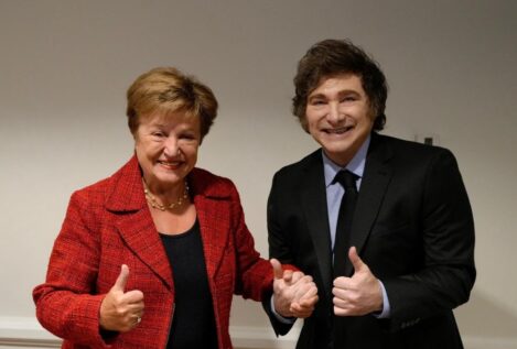 La directora del FMI, con Milei en Washington: «Notable transformación de Argentina»