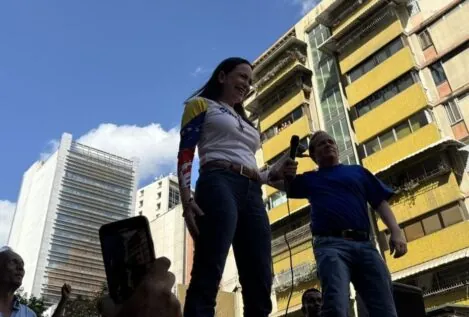 Las marchas a favor de Edmundo González, en directo | María Corina Machado, «violentamente interceptada» tras su reaparición en Caracas