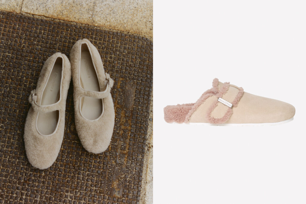 STRADIVARIUS Merceditas blancas // MARC O´POLO Zueco rosa pastel