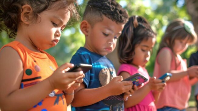 El uso de pantallas en niños pequeños afecta a su capacidad de hablar e incluso de moverse