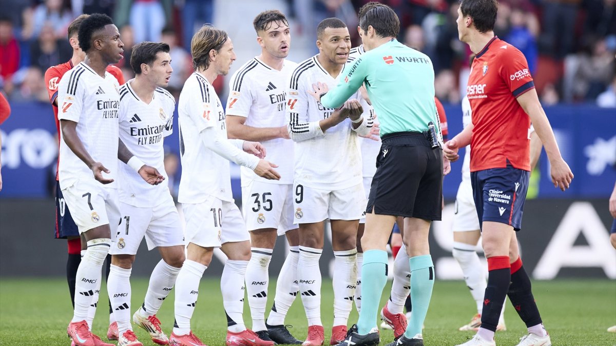 El Real Madrid empata frente a Osasuna con una polémica expulsión de Jude Bellingham