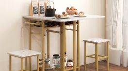 Ahorra espacio con estilo con las mejores mesas de cocina plegables