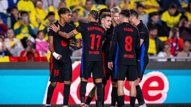 El Barça sabe sufrir en Las Palmas y sigue líder de La Liga