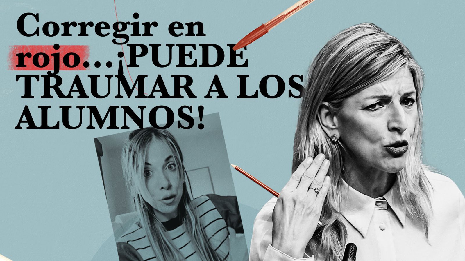 Corregir en rojo... ¡puede traumatizar a los alumnos!