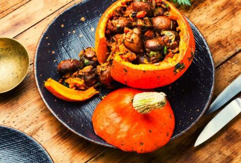Calabazas rellenas con carne y setas: el plato único perfecto para llevar a la oficina