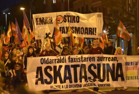 Más de mil de personas protestan en Rentería (Guipúzcoa) contra la presencia de Vox