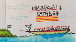La viñeta animada... sobre la inmigración y Cataluña