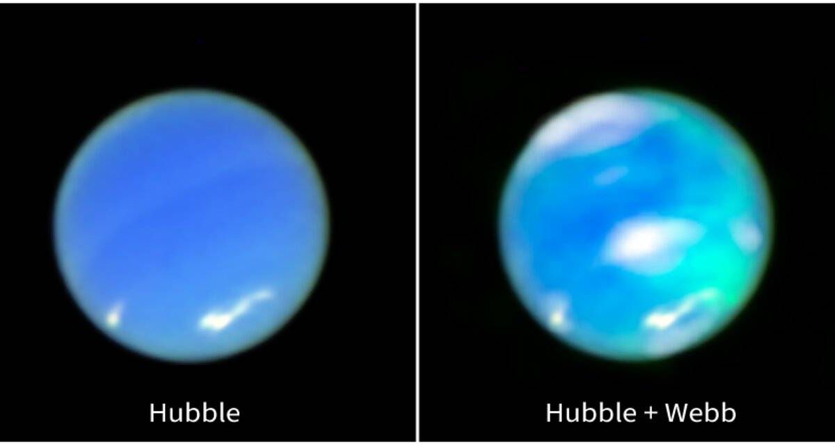 El Webb fotografía por primera vez las auroras de Neptuno
