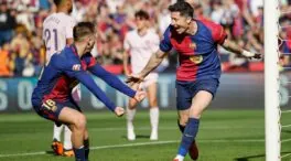 El Barça resuelve su partido frente al Girona al ritmo del 'Pichichi' Lewandowski