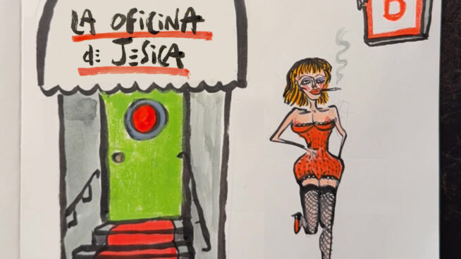 La viñeta animada sobre... Jésica