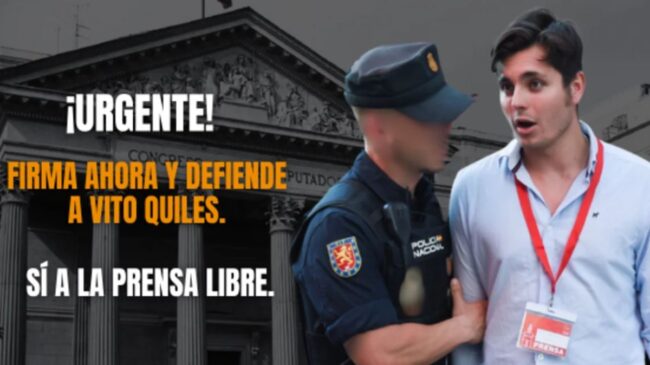 Un periodista recoge firmas para llevar ante la ONU el control de la prensa en el Congreso