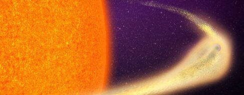 Descubren un planeta en desintegración con una cola similar a la de un cometa