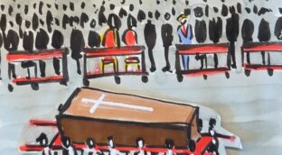 La viñeta animada sobre... el funeral del Papa