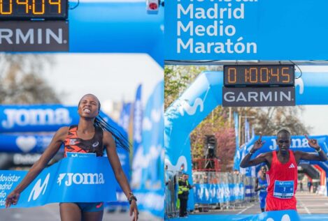Emmy Jepkemoi Mutai y Levy Kibet Chematot ganan el Movistar Madrid Medio Maratón 2025