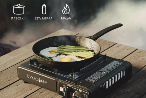 Tu cocina al aire libre: los mejores hornillos de gas con cartuchos listos para cocinar