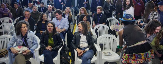 Podemos presume de bases frente a Díaz pese a la baja participación en su congreso