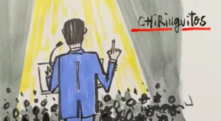 La viñeta animada sobre... los chiringuitos