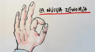 La viñeta animada sobre... la nueva economía