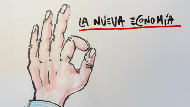 La viñeta animada sobre... la nueva economía
