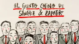 La viñeta animada... sobre el cuento chino de Sánchez y Zapatero
