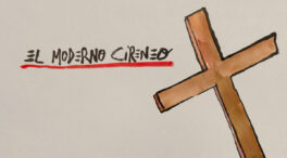 La viñeta animada sobre... el moderno Cireneo
