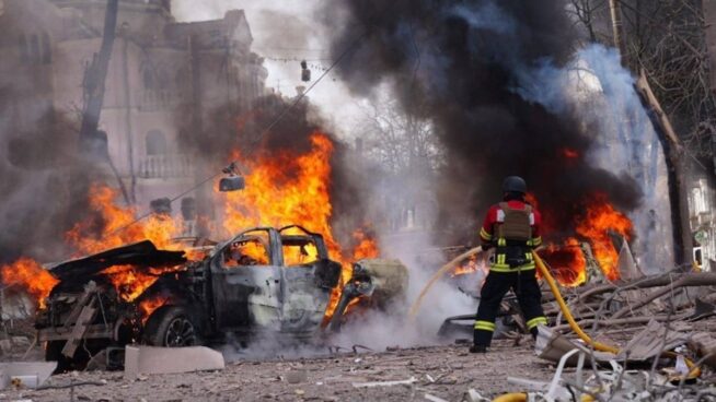 Al menos 34 muertos y 117 heridos por un ataque ruso contra la ciudad ucraniana de Sumi