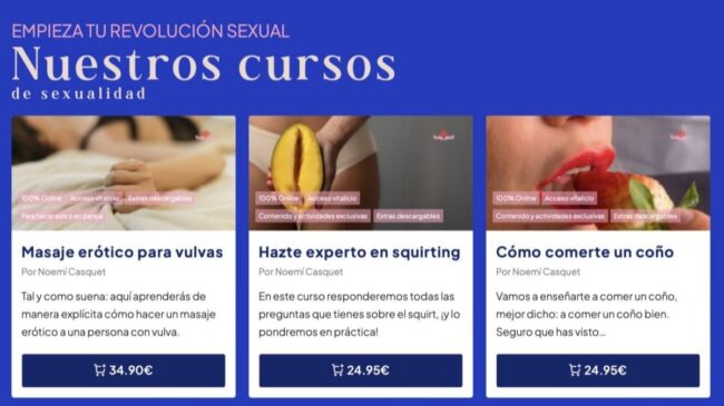 El Gobierno destina fondos europeos a una empresa que da clases de masturbación