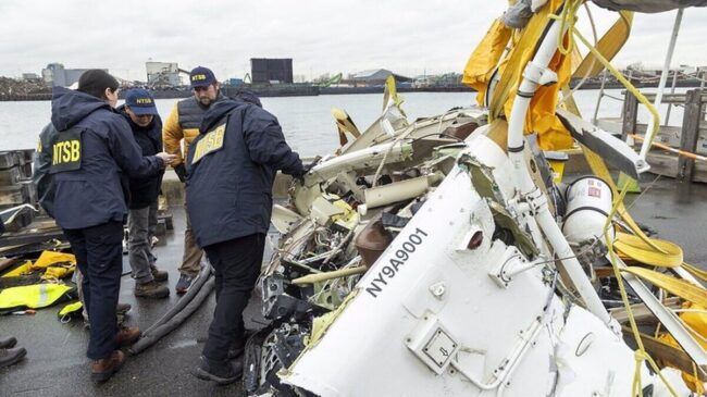 El helicóptero estrellado en Nueva York con la familia española no tenía cámaras ni grabadoras