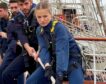 Esta es la rutina de entrenamiento de Leonor en Elcano: adaptada al frío y calor del Pacífico