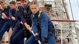 Esta es la rutina de entrenamiento de Leonor en Elcano: adaptada al frío y calor del Pacífico