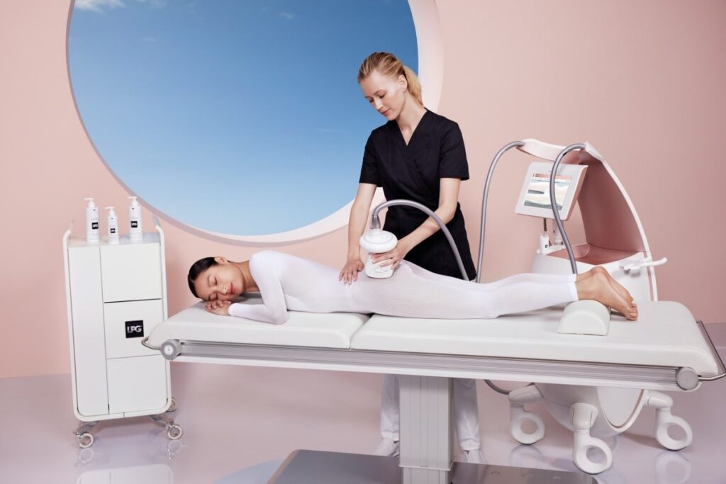 Tratamiento de LPG en la zona del glúteo. (Fuente: Endermologie)