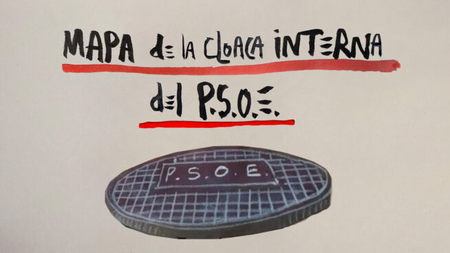 La viñeta sobre el mapa de la cloaca interna del PSOE