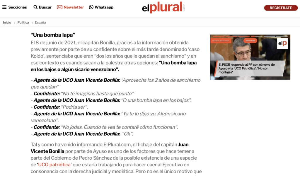 Pantallazo de la web 'El Plural' el viernes 30 de mayo.