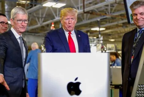 Trump amenaza a Apple con aranceles del 25% a los iPhone si no se fabrican en EEUU