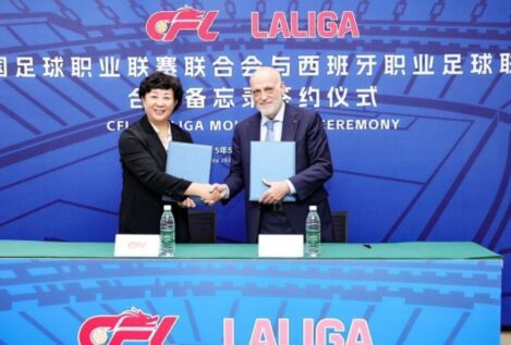 Tebas será el primer consejero internacional de CFL, la Liga de Fútbol Profesional China