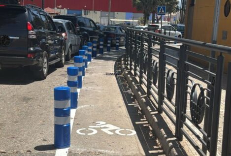 Abren un carril bici en la frontera de Melilla con Marruecos para agilizar el tránsito de vehículos
