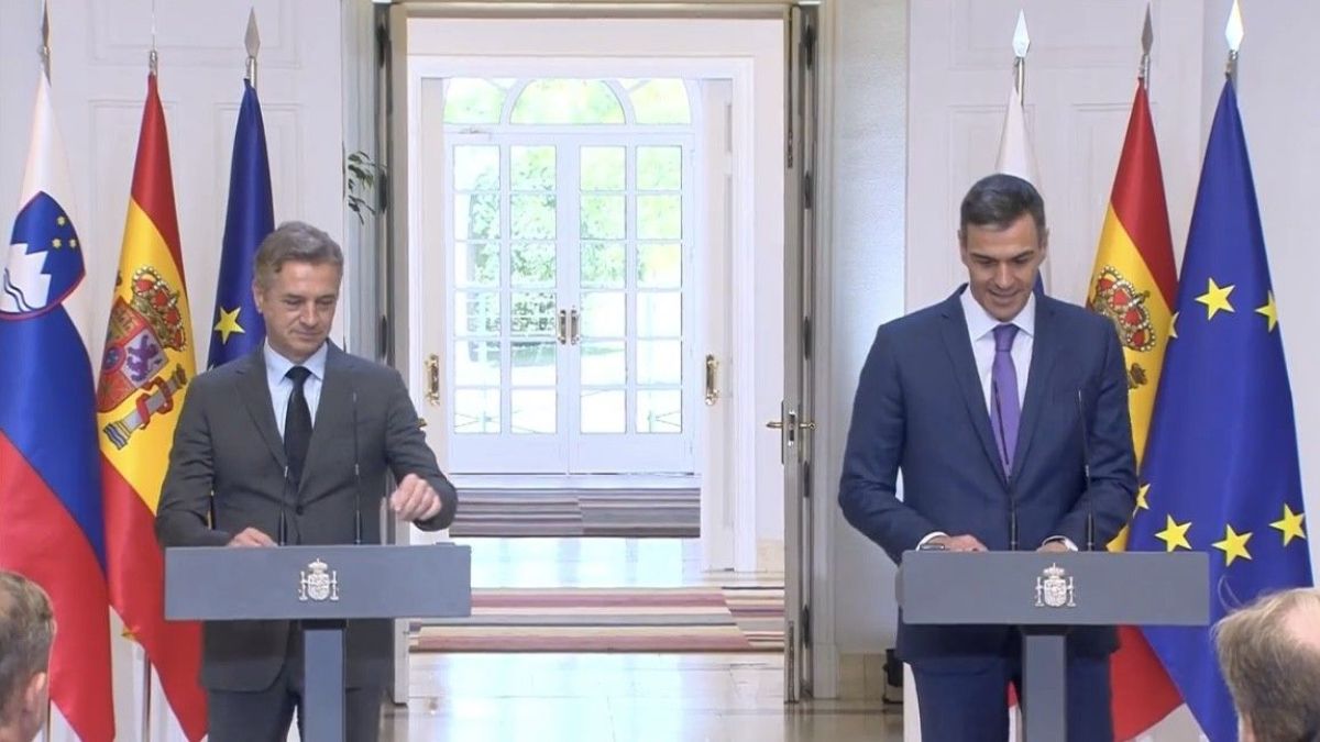 Sánchez y el primer ministro de Eslovenia ratifican su alianza por Gaza