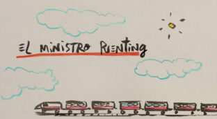 La viñeta animada sobre... el ministro 'Puenting'