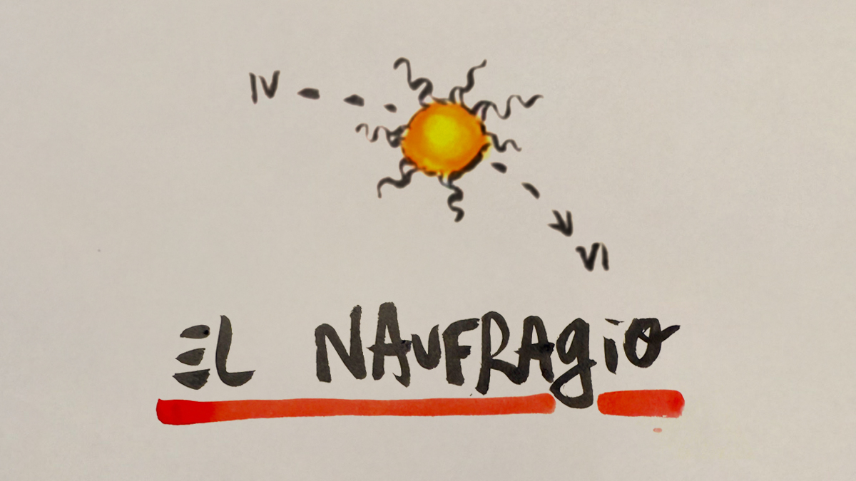 La viñeta animada sobre... el naufragio
