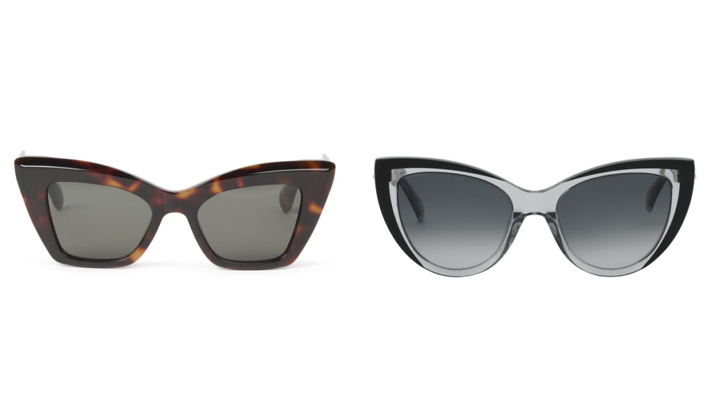 Monturas cat eye de Simorra (PVP: 168€) y Tous (PVP: 169)