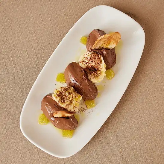 Uno de los postres del restaurante La Vasca: (La Vasca)
