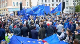 Una concentración en Madrid pide una «mayor integración» de la Unión Europea