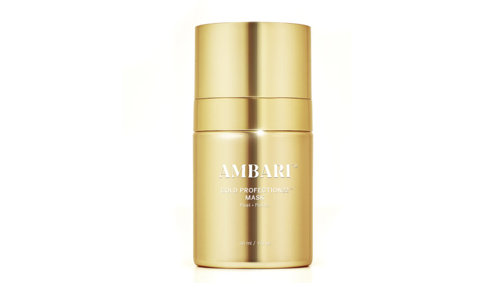 Exfoliante con efecto gold de la firma Ambari. (PVP: 115€)
