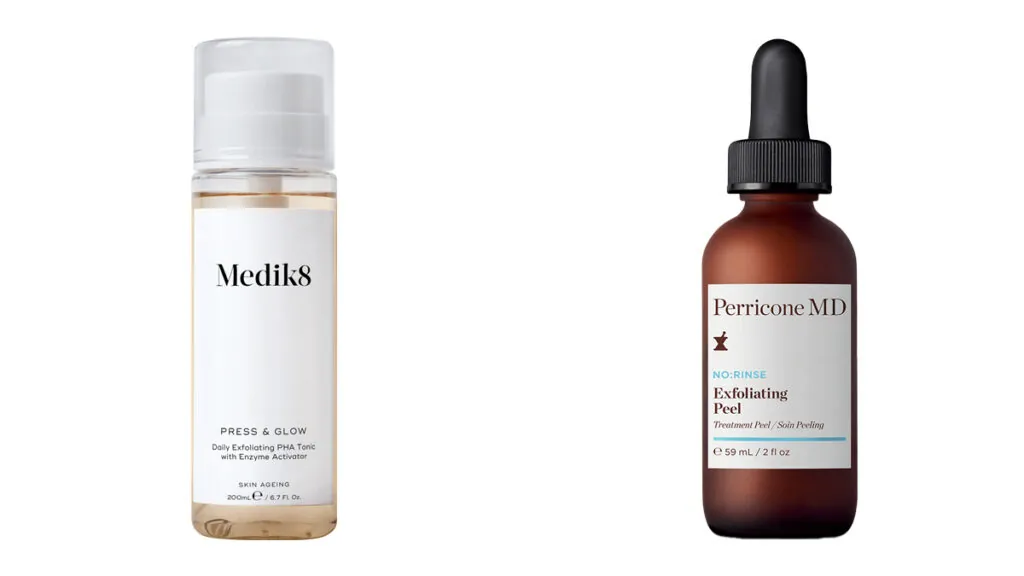 MEDIK8 Exfoliante para pieles sensibles. (PVP: 35€) // PERRICONE MD Propuesta con enzimas sin aclarado. (PVP: 61€)