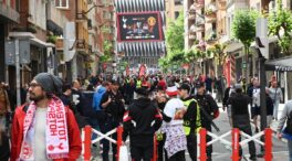 Tres hinchas ingleses detenidos en Bilbao, dos tras una pelea y otro por daños en un local