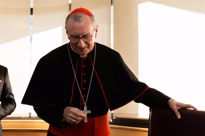 El cardenal Pietro Parolin uno de los favoritos en el conclave: (EP)