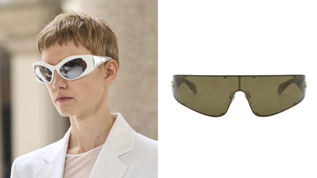 Gafas de estilo futurista de Sportmax (CPV) y Just Cavalli (PVP: 199€)
