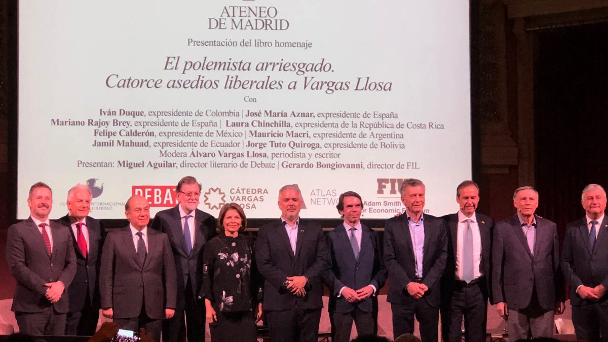 Ocho expresidentes rinden tributo a Vargas Llosa en Madrid: «Era un cartógrafo del poder»