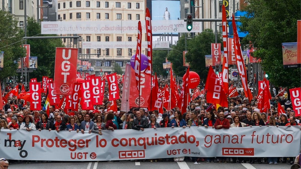 CCOO y UGT piden respeto al pacto para reducir la jornada en la marcha del 1 de mayo