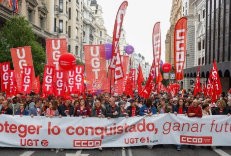 Arranca en Madrid la manifestación del 1 de mayo bajo el lema 'Proteger lo conquistado'